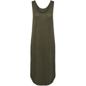 Pieces - Billo - Mouwloze Midi-jurk - Bruin