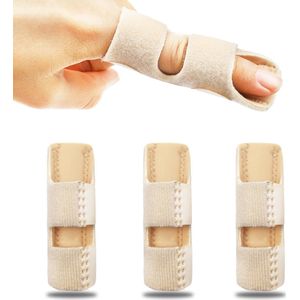 Ynkkvre - Vingerspalk - Vinger Brace - Revalidatiespalk - Vingerfixatieriem - Universele maat voor alle vingers - Ademend nylon-chloropreen materiaal - Regelbare klittenbandsluiting - Inclusief 3 spalken complete set