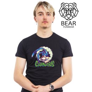 Cannabis, stoned konijn | Funshirt | Grappig t-shirt | Maat L