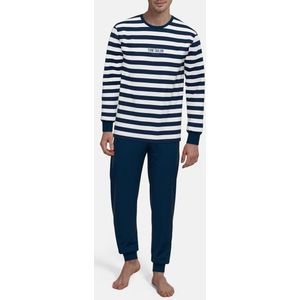 Tom Tailor - Pyjama - Marineblauw - Lange Broek - Milos Blue Striped