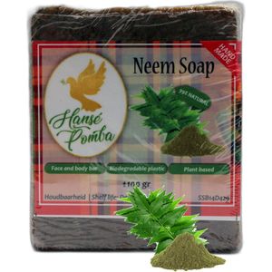 Hansé Pomba - Neem Soap - Zeep - 99% natuurlijk - Suriname