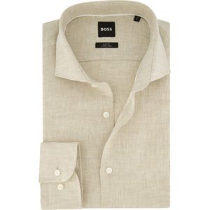 Hugo Boss business overhemd beige