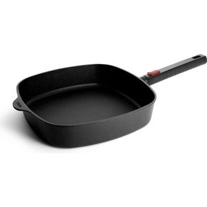 Hapjespan, Vierkant, 28 x 28 cm, 3.5 L, Gerecycled Aluminium, QXR Non Stick, Inductie - Woll | EcoLogic QXR