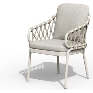 Tierra Outdoor Natal Dining Chair Creme White - Dove cushions