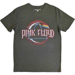 Pink Floyd - Vintage Dark Side Of The Moon Seal Heren T-shirt - L - Groen
