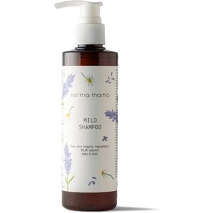Karma Mama - Baby & Kids Mild Shampoo - Zacht voor de Huid - Sulfaatvrij - Biologische en Veganistische Ingrediënten - 250 ml