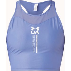 Under Armour Iso-Chill cropped trainingstop met HeatGear - Blauw - Maat L