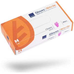 Abena Nitril Handschoen Classic Roze Maat: M Abena