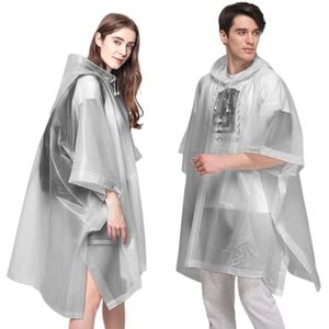 Set van 2 Waterdichte Regenponcho's voor Volwassenen - Ademend en Comfortabel - Herbruikbare Poncho voor Wandelen en Evenementen - Grijs