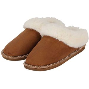 Apollo - Teddy Sloffen - Cognac - Instappers - Teddystof - Pantoffels