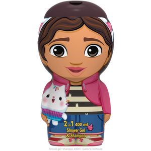Gabby's Dollhouse: Shower gel + shampoo, 400ml - Gabby's Dollhous, Gabby`s dollhouse douch fris