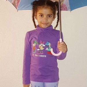 Minnie mouse colshirt Paars-Maat 98