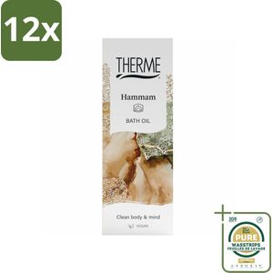 Therme - Hammam - Badolie - Hydraterend - Verzorgend - 100ml - Voordeelverpakking - 12 stuks - Hydraterende badolie - Oosterse wellness