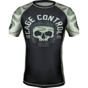 PRIDE or DieE Rash Guard CAGE CONTROL Zwart - S