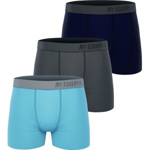 My Essential Clothing Basic Boxershorts Katoen Biologische herenshorts Ondergoed MYE1BCX3 Set van 3