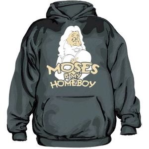 Hybris Moses Is My Homeboy Hoodie SH-3-10913-Poly Black-S