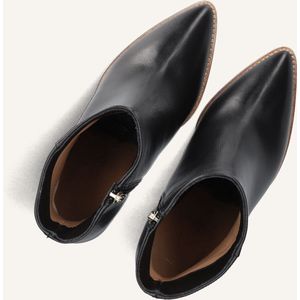 Lina Locchi - Enkellaarsjes - Zwart - Leer