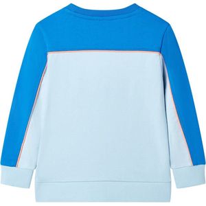 Kindertrui 104 - Felblauw en Lichtblauw - 100% Katoen