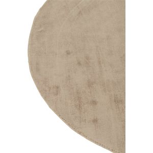 J-Line tapijt Rond Handgemaakt - viscose - beige