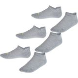 FALKE Cool Kick 3-Pack kort eenkleurig functioneel materiaal multipack sneakersokken enkelsokken kinderen grijs - maat 27-30
