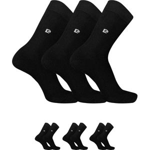 Pierre Cardin Heren Thermosokken - 12 Paar - Katoen - Naadloos - Volledig Badstof - Full Terry - Katoenen Thermo Sokken - Warme Wintersokken - Zwart - Maat 40-46