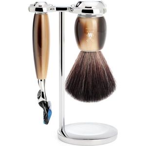 MÜHLE -Scheerset Vivo 3-delig - Hoornbruin - Fusion