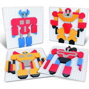 Eddy Toys Puzzelkunst Robots 11 X 11 Cm Junior 357-delig