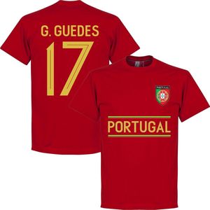 Portugal G. Guedes 17 Team T-Shirt - Rood - S