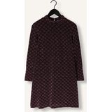 Ana Alcazar - Jurk 'Ablino' - Lila/Bordeaux - Cocktailjurk