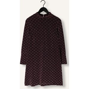 Ana Alcazar - Jurk 'Ablino' - Lila/Bordeaux - Cocktailjurk