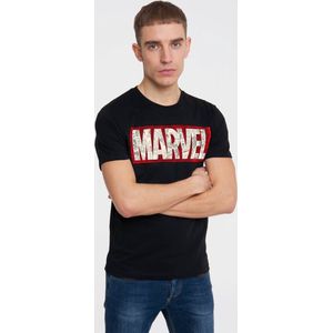 Logoshirt T-Shirt Marvel Comic Block Logo