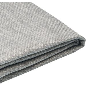 BELIANI FITOU - Bekleding Bed - Lichtgrijs - 140 x 200 cm - Polyester