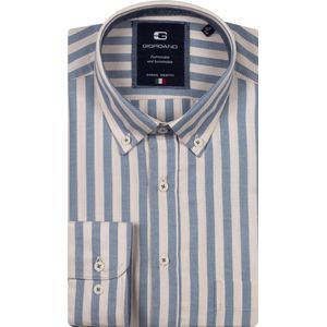 Giordano – Brando – Heren – Overhemd – Gestreept Overhemd – Blauw – 527101-65