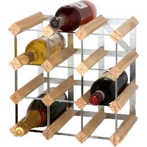 RTA Wineracks - Wijnrek Verzinkt - Natural - 12 flessen