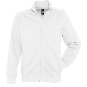 SOLS Heren Sundae Full Zip Sweat Jacket (Wit)