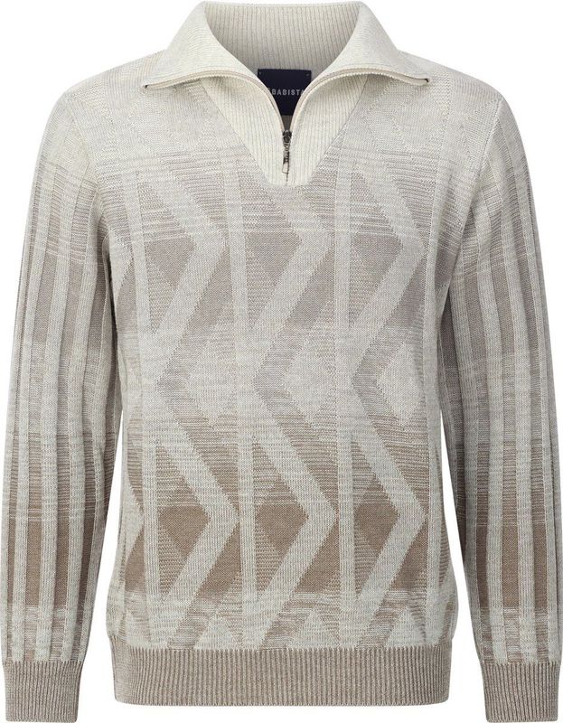 Babista - DALVINO - Trui - Beige - Troyerkraag - Rits