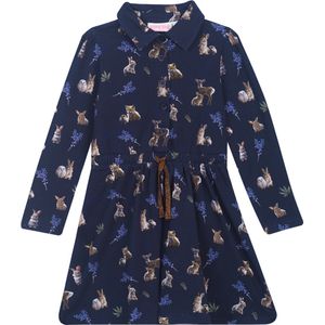 Someone DORIAN-SG-52-I Meisjes Jurk - NAVY