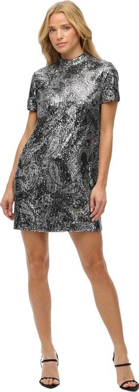 Superdry - W8012021A - Korte Jurk - Zwart - Korte Mouwen