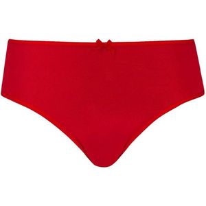 RJ Bodywear Pure Color dames maxi string - donkerrood - Maat: XXL