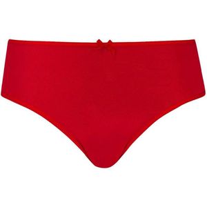 RJ Bodywear Pure Color dames maxi string - donkerrood - Maat: M