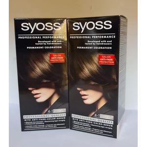 Syoss Color baseline 4-1 Middenbruin - Per 2 stuks!