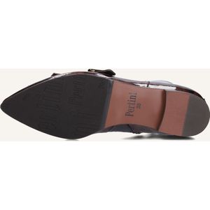 Pertini - 33118 - Enkellaarsjes - Bruin - Lakleer - Blokhak 2 cm
