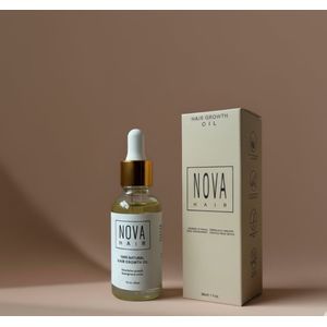 Nova Hair - Hair Growth Oil - 30 ml - 100% Natuurlijk - Stimuleert Haargroei & Versterkt Haarwortels - 100% Natuurlijk