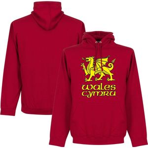 Wales Cymru Hooded Sweater - Rood - Kinderen - 92/98