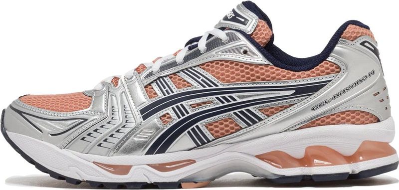 ASICS - GEL-KAYANO 14 - Hardloopschoenen - Sepia/Pure Silver - Synthetisch Bovenwerk