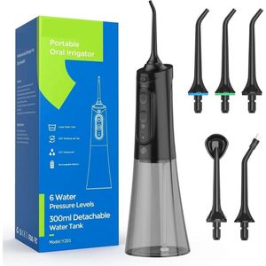 Equivera Waterflosser - Monddouche - Elektrisch Flosapperaat - Water Flosser - Waterflosser Draadloos - Water Flosser Draadloos - Draadloos en Oplaadbaar - Must have voor uw hygiëne!