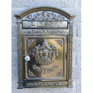 Postbus - Brievenbus - Londen - Zwart - Aluminium