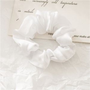 Premium Zijde Scrunchie - Silk Haarelastiek - Wit