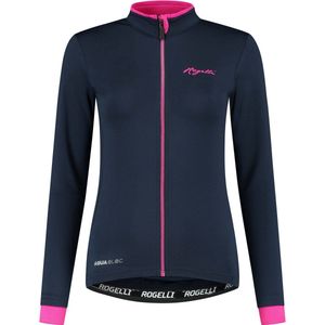 Rogelli Essential Fietsshirt - Lange Mouwen - Dames - Blauw, Roze - Maat S