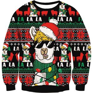 Kersttrui voor Kinderen met Rendier Rudolph – Uniseks Gebreide Trui voor Jongens en Meisjes (7-13 Jaar)